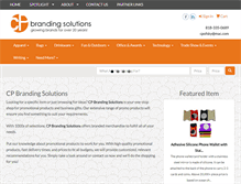 Tablet Screenshot of cpbrandingsolutions.com